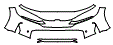 2025 Honda Civic Hybrid Sedan Sport Touring Bumper Kit - PPF