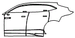 2025 Aston Martin DBX 707 Door, Rocker Panel and Rear Fender Kit - PPF