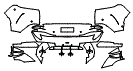 2025 Aston Martin DBX 707 Rear Bumper Kit - PPF