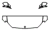 2025 Mercedes Benz E-Class Sedan AMG E 53 Hybrid Hood, Fender and Mirror Kit - PPF
