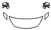 2023 Toyota Mirai  XLE Hood, Fender and Mirror Kit