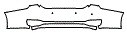 2022 Lexus ES 300h Base Rear Bumper Kit - PPF