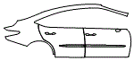 2024 Lexus ES  Base Door and Rear Fender Kit - PPF