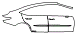 2024 Lexus ES  Base Door and Rear Fender Kit - PPF