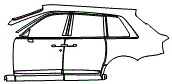 2025 Rolls Royce Cullinan Series II Base Door and Rear Fender Kit - PPF