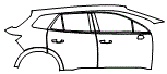 2024 Honda Prologue Door and Rear Fender Kit - PPF