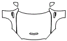 2023 Mercedes Benz C-Class Sedan Full Hood, Fender and Mirror Kit - PPF