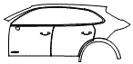 2023 Porsche Cayenne  GTS Door and Rear Fender Kit - PPF