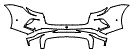 2026 PORSCHE TAYCAN SPORTS SEDAN TURBO Rear Bumper Kit