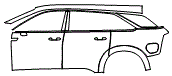 2025 Cadillac Escalade IQ Luxury 1 Door and Rear Fender Kit - PPF