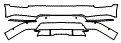 2025 Cadillac Escalade IQ Luxury 1 Rear Bumper Kit