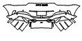 2025 Aston Martin Vantage Coupe V8 Rear Bumper Kit - PPF