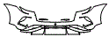 2025 Porsche Taycan Rear Bumper Kit - PPF