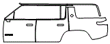 2025 Rivian R1S (New Generation) Standard XPEL Coverage Door and Rear Fender Kit - PPF