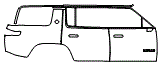 2025 Rivian R1S (New Generation) Door and Rear Fender Kit - PPF