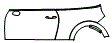 2025 Mini Cooper 2 Door Door and Rear Fender Kit - PPF