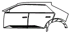 2025 Hyundai Ioniq 5 (US) Limited Rear Fender and Door Kit - PPF