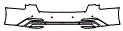 2025 Audi A6 Premium Rear Bumper Kit - PPF