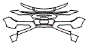 2026 CHEVROLET CORVETTE ZR1X  Rear Bumper Kit