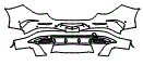 2026 MERCEDES BENZ CLA SEDAN 350 4MATIC WITH EQ TECHNOLOGY AMG LINE Rear Bumper Kit