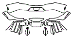 2026 FORD MUSTANG GTD  Rear Bumper Kit