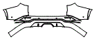2026 LEXUS TX 350 F SPORT HANDLING Rear Bumper Kit