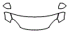 2016 Fiat 500X  Lounge Hood, Fender and Mirror Kit