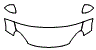 2020 Fiat 500X  Trekking Hood, Fender and Mirror Kit