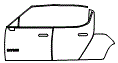 2022 Rivian R1T Standard XPEL Coverage Door Kit - PPF