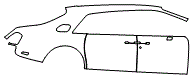 2018 Rolls Royce Phantom Rear Fender and Door Kit - PPF