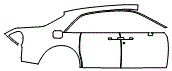 2017 Rolls Royce Ghost Series II Rear Fender and Door Kit - PPF