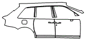 2020 Rolls Royce Cullinan Rear Fender and Door Kit - PPF