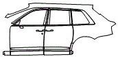 2024 Rolls Royce Cullinan Door and Rear Fender Kit - PPF