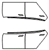 2024 Tesla Model S Door Kit - PPF