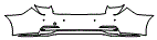 2018 Genesis G80 Base Rear Bumper Kit - PPF