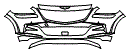 2024 Genesis GV80 2.5T ADVANCED AWD Bumper Kit - PPF