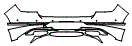 2021 Genesis GV80 3.5T ADVANCED AWD Rear Bumper Kit - PPF