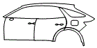 2024 Genesis GV70 Rear Fender and Door Kit - PPF