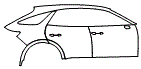 2022 Genesis GV70 Door and Rear Fender Kit - PPF