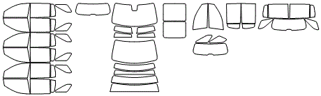 2025 CHEVROLET TRAVERSE LT  Tint Kit