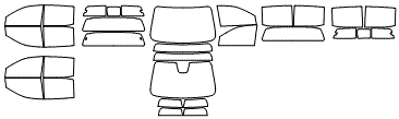 2025 FORD RANGER LARIAT  Tint Kit