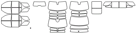 2025 CADILLAC ESCALADE STANDARD WHEEL BASE PREMIUM LUXURY PLATINUM Tint Kit