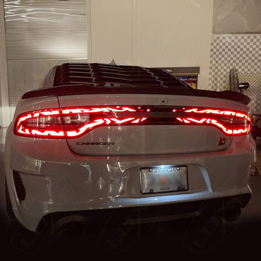 Charger Racetrack Taillamp Decal - Tiger Stripes Kit