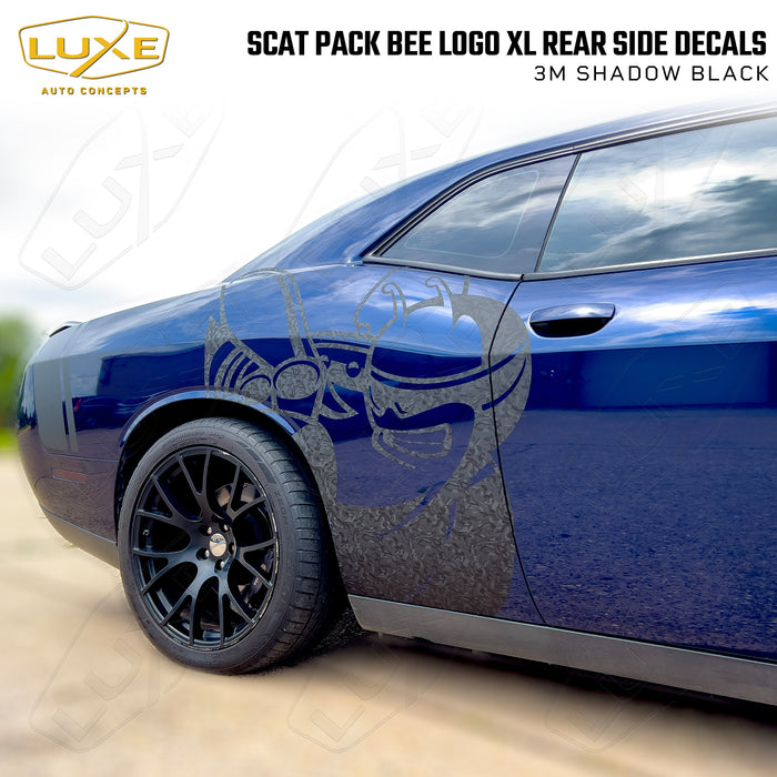 2008+ Challenger XL Rear Side Decal - Scat Pack Bee Logo
