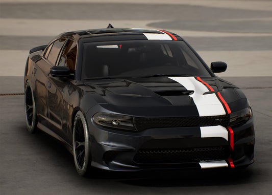 Standard Vehicle Stripe Kit - Single Pinstripe, Pre-Spaced