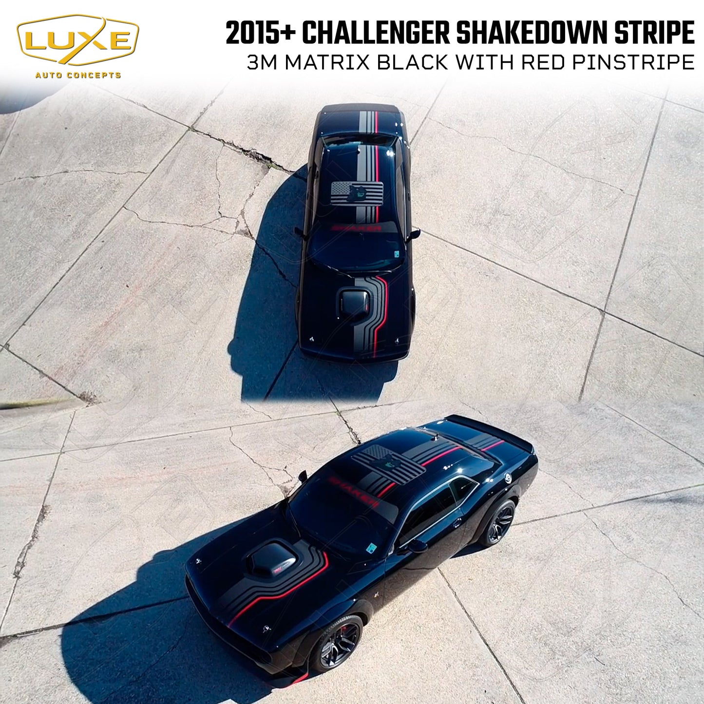 2015+ Dodge Challenger Holeshot Rally Stripe