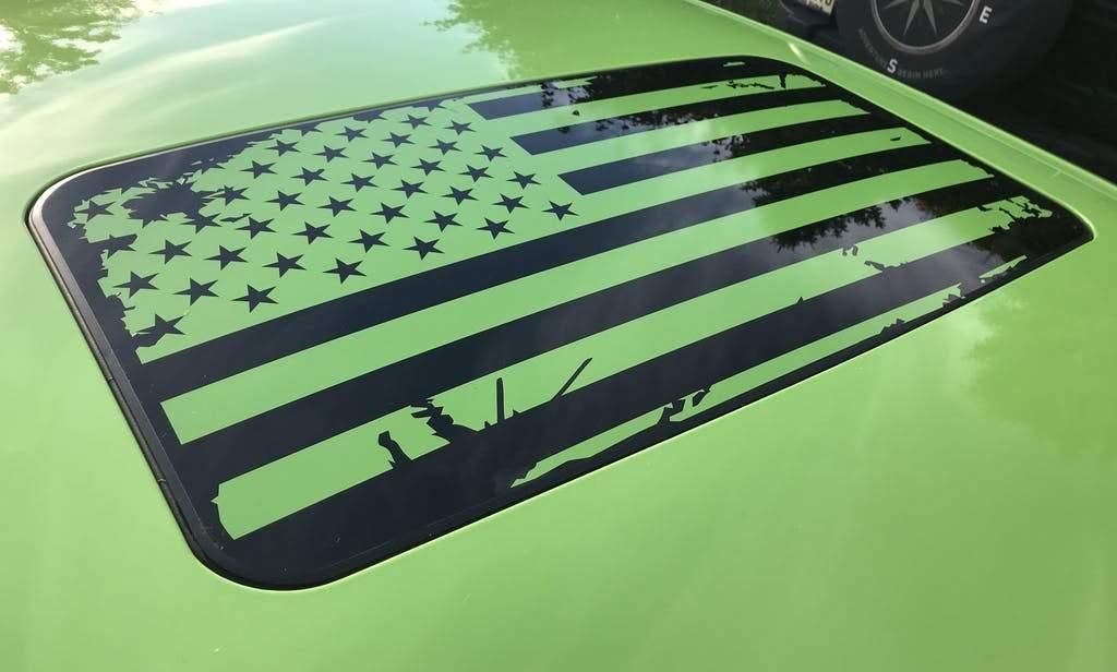 USA Flag Sunroof Decal for Dodge Vehicles - Luxe Auto Concepts