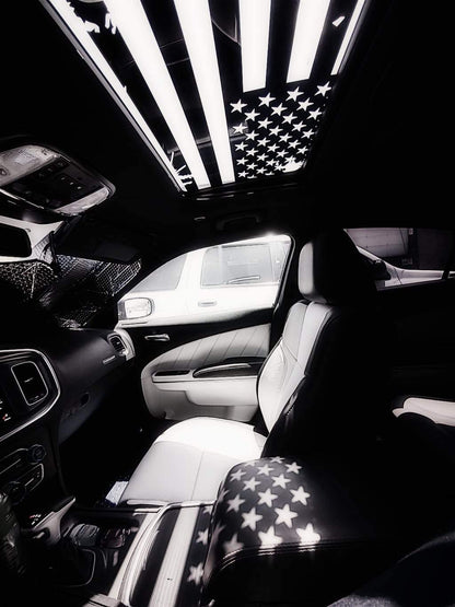 USA Flag Sunroof Decal for Dodge Vehicles - Luxe Auto Concepts