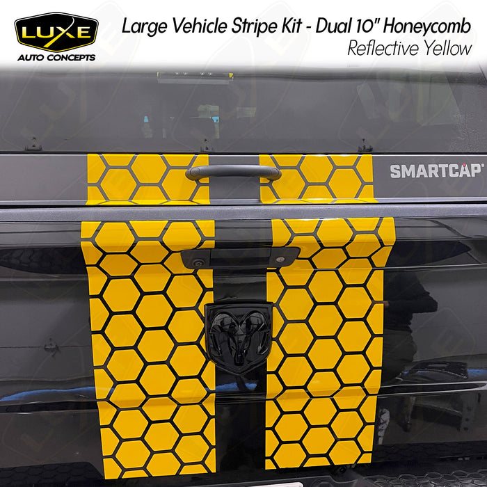 Large Vehicle Stripe Kit - Dual 10" Honeycomb