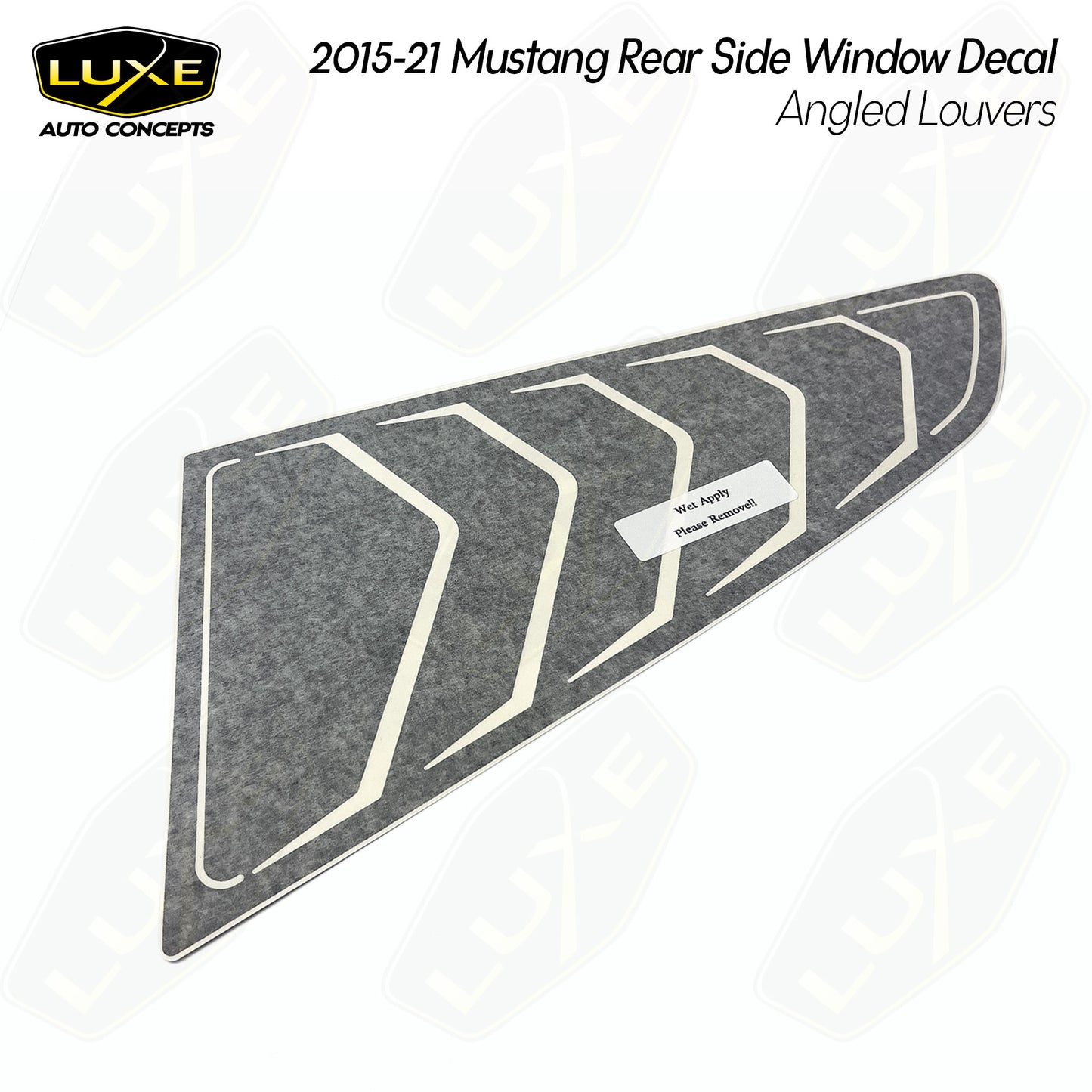 2015+ Mustang Quarter Window Flag Kit de calcomanías